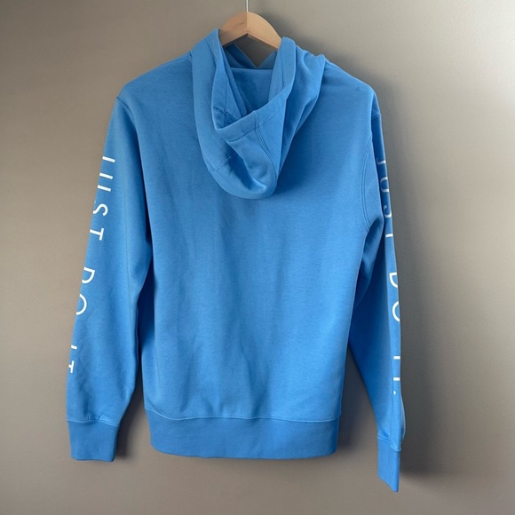 Nike Air "Just Do It" Pullover Hoodie - NWT - University Blue - Size M - Picture 2 of 8